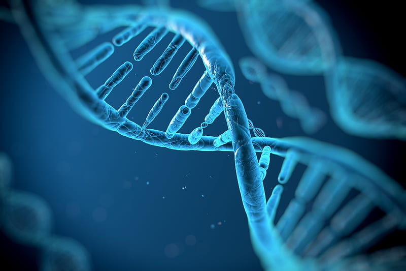 Representación de ADN y medicina molecular